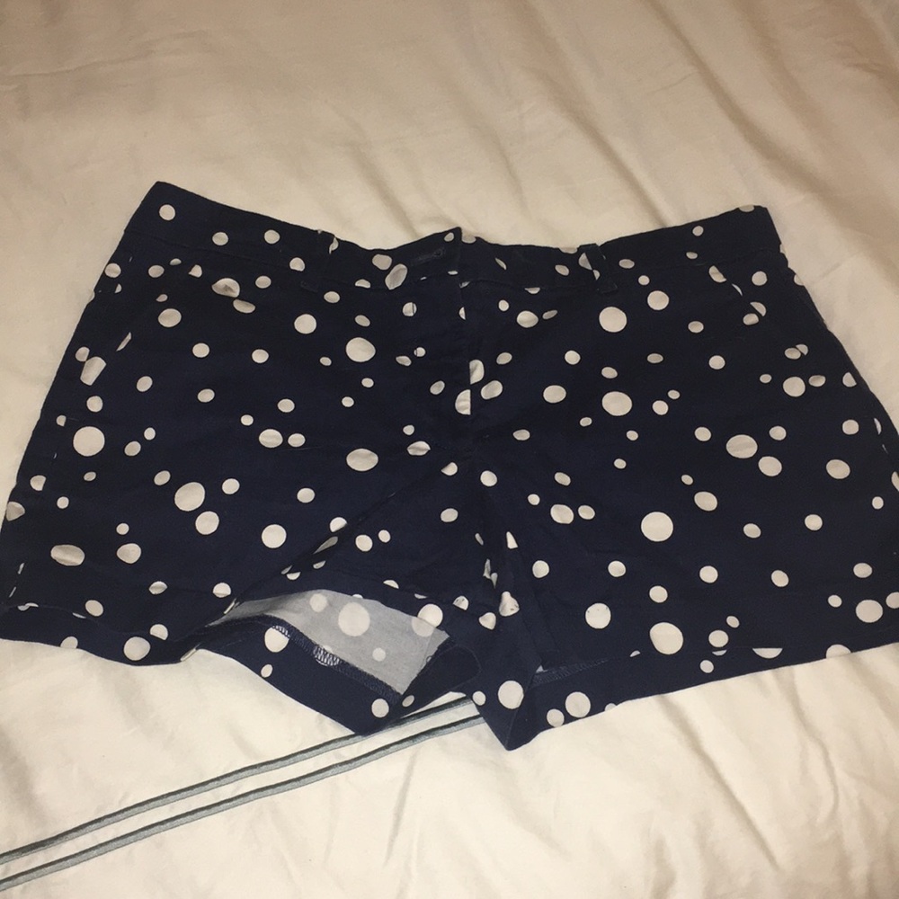 Navy blue polka dot summer shorts from GAP